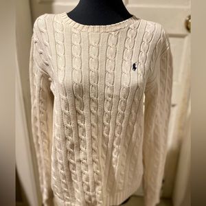 Ralph Lauren cableknit crew